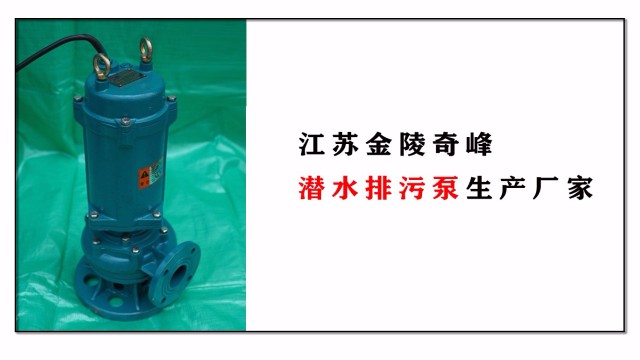 潛水排污泵生產(chǎn)廠家，江蘇金陵奇峰