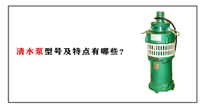 清水泵型號(hào)及特點(diǎn)有哪些？