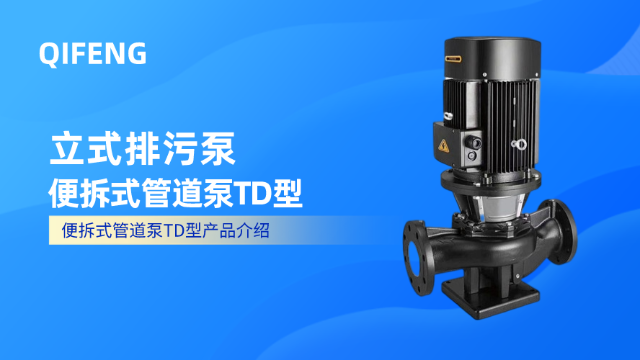 立式排污泵-便拆式管道泵TD型產(chǎn)品介紹