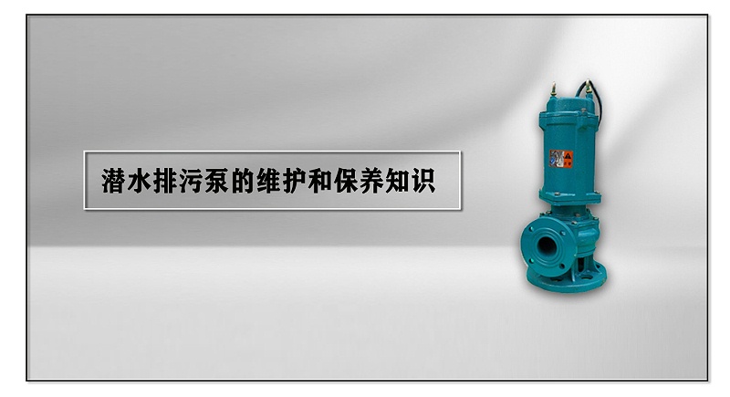 潛水排污泵的維護(hù)和保養(yǎng)知識(shí)