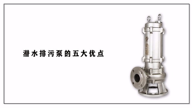 潛水排污泵的五大優(yōu)點