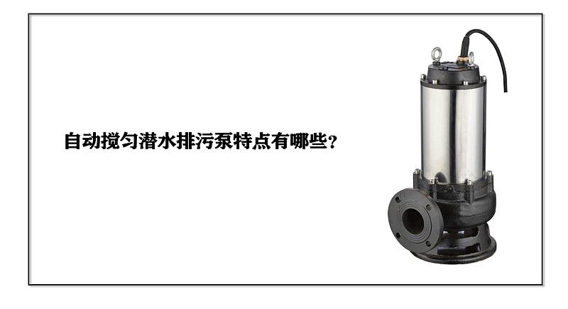 自動(dòng)攪勻潛水排污泵